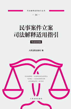 民事案件立案司法解释适用指引 司法实务版